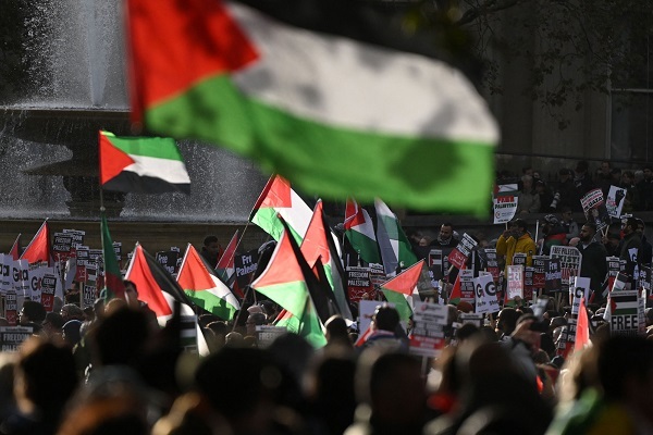 A pro-Palestine rally