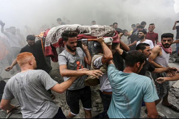 Funeral for a Palestinian killed in the Israeli regime's attacks