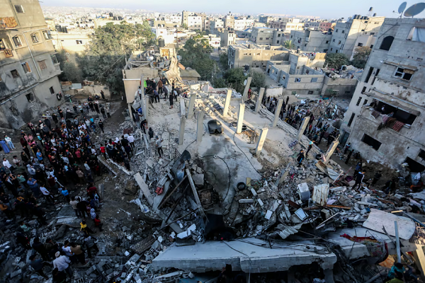 Destruction resulting from Israeli attacks on Gaza