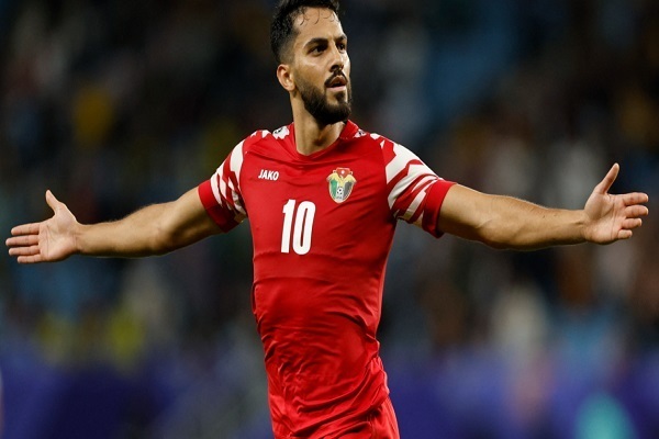 Jordanian football player Mousa Mohammad Mousa Sulaiman Al-Tamari