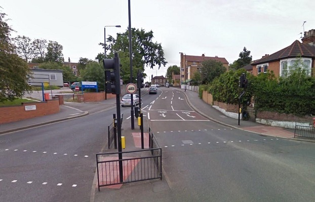 Shernhall Street in Walthamstow, the UK, where two Muslim women were hit by a car