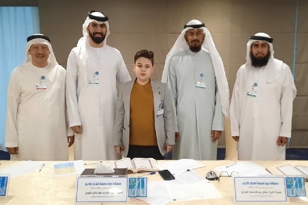 Iranian memorizer Amir Hadi Bayrami is taking part in the international Quran competition of the United Arab Emirates