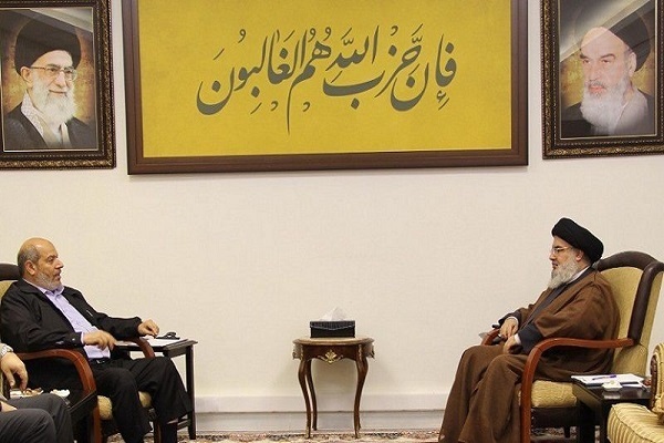 Hezbollah Secretary General Sayed Hassan Nasrallah and Khalil al-Hayya, deputy chief of the Hamas political bureau discussed the situation in Gaza