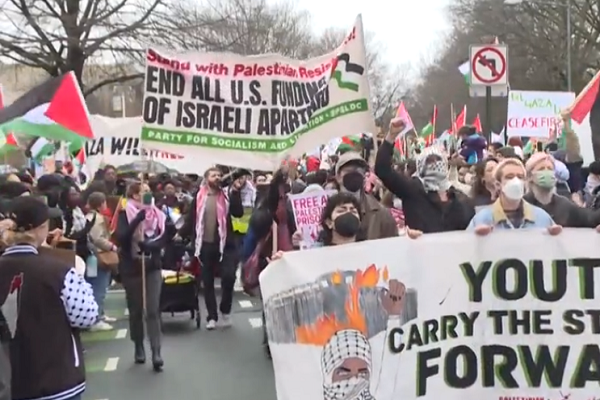 Protesters in DC condemn Israeli genocide in Gaza