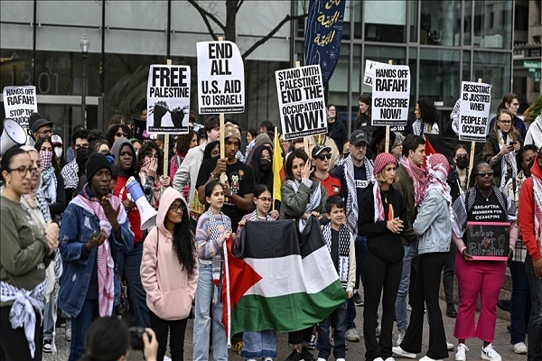 Women rally in DC in solidarity with Gaza