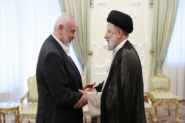 Iranian president and Hamas chief