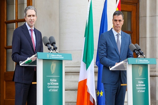 Prime ministers of Ireland and Spain meet in Dublin