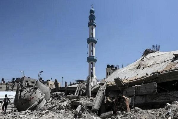 Destruction resulting from Israeli attacks on Gaza