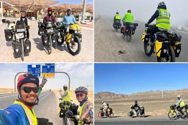 Malaysian trio cycle from Kuala Lumpur to Medina