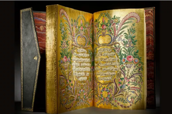 A treasured Quran manuscript dating back to 1860 will be featured in Sotheby's London auction on April 24