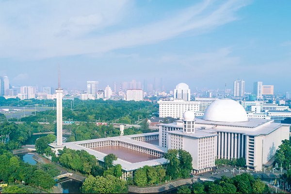 Istiqlal Mosque in Indonesia’s capital of Jakarta