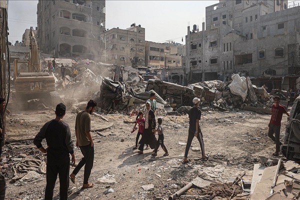 Destruction resulting from Israeli attacks on Gaza