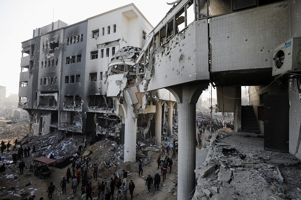 Gaza hospital destroyed in Israeli attacks