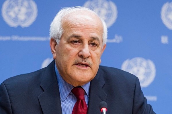 Riyad Mansour, the ambassador of Palestine to the UN