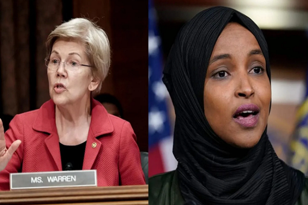 Senator Elizabeth Warren and Representative Ilhan Omar
