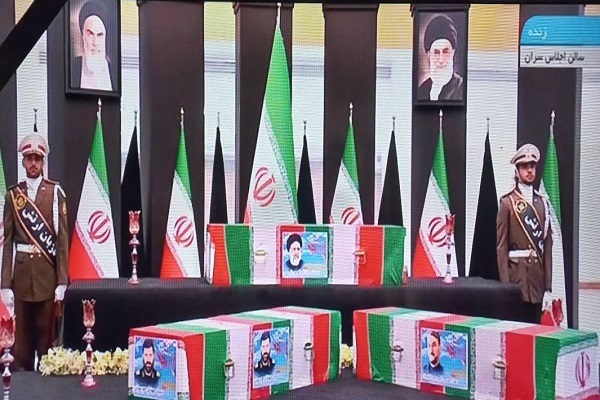 A ceremony was held in Tehran Wednesday afternoon, May 22, in which high-ranking officials from different countries and international organizations paid respect to Iran’s martyred president