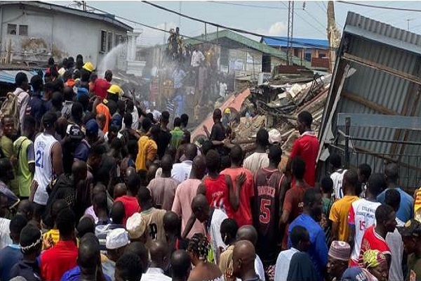 The collapse of a mosque in Nigeria’s Lagos kills three worshippers