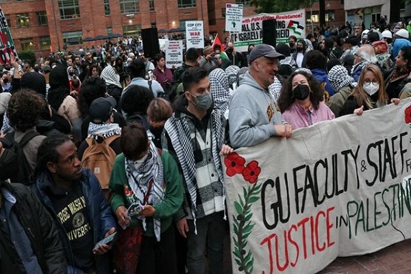 Rally in support of Palestine in US