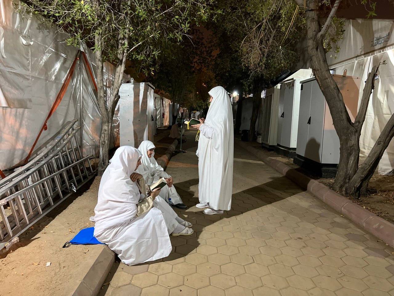 Iranian Hajj pilgrims in Arafah