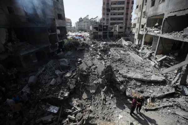 Destruction resulting from Israeli attacks on Gaza
