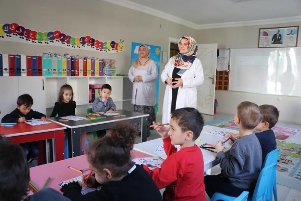 A Quranic class for children in Turkey