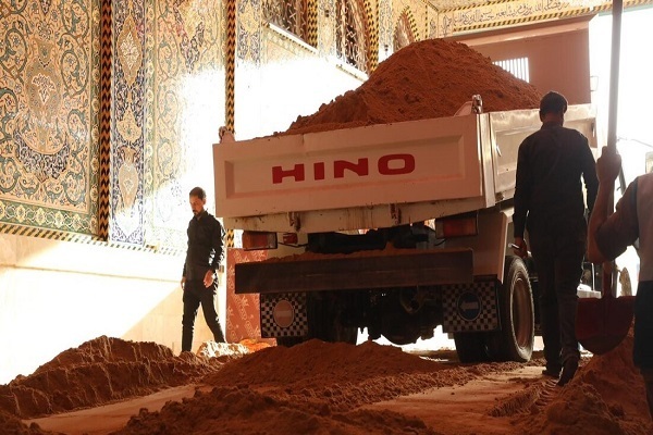 Imam Hussein Holy Shrine Being Prepared for Rakdha Tuwairaj Ritual