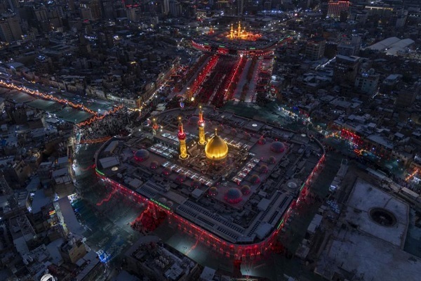 Holy shrines of Imam Hussein (AS) and Hazrat Abbas (AS) in Karbala, Iraq