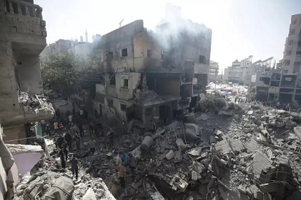 Destruction resulting from Israeli attacks on Gaza