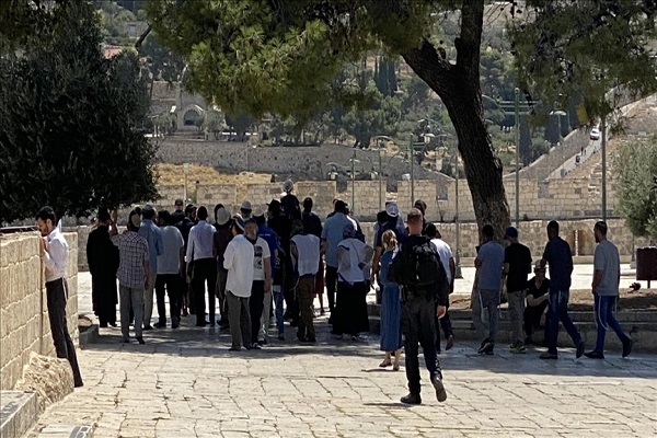 Illegal Israeli settlers storm Al-Aqsa Mosque in al-Quds on August 13, 2024