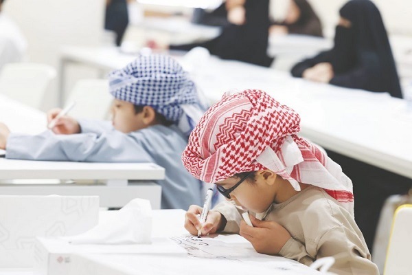 Children taking a Quranic course in the UAE