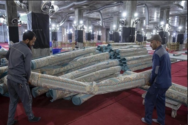 Umm al-Banin Courtyard of Hazrat Abbas Holy Shrine Prepared to Host Arbaeen Pilgrims 