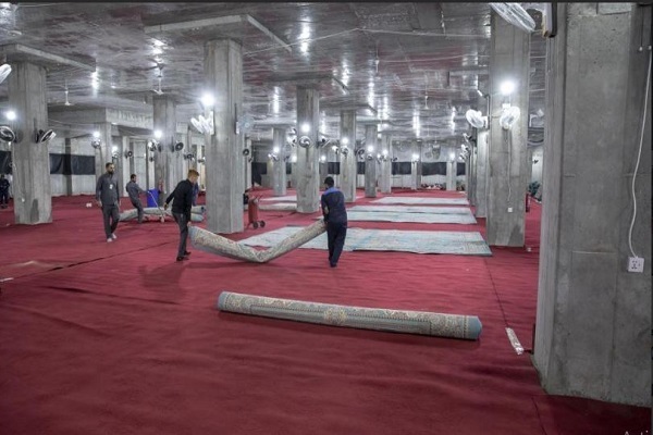 Umm al-Banin Courtyard of Hazrat Abbas Holy Shrine Prepared to Host Arbaeen Pilgrims 