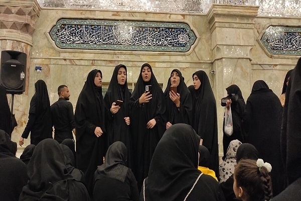 Iranian women Quran activists performing Quranic programs for Arbaeen pilgrims in Iraq