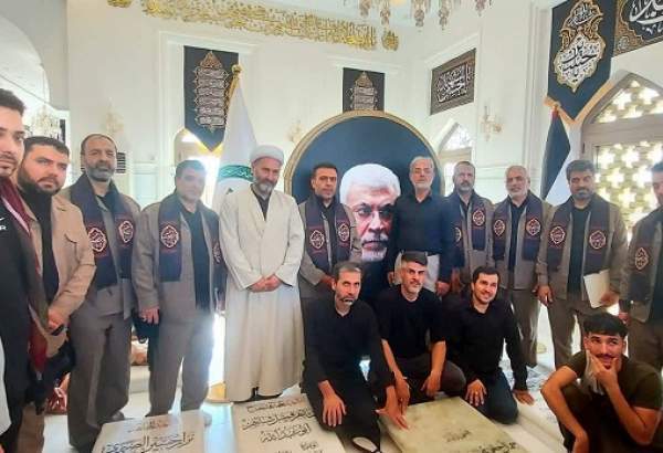 Iran’s Dar an-Naeem Quranic group visited the tomb of Abu Mahdi al-Muhandis to recite the Quran.