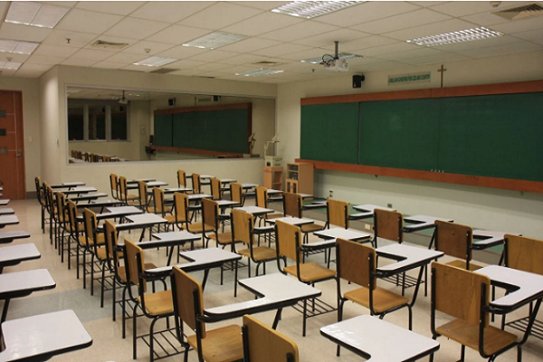 A classroom in the US