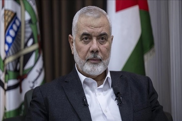 Ismail Haniyeh, the head of the political bureau of the Palestinian Hamas resistance movement