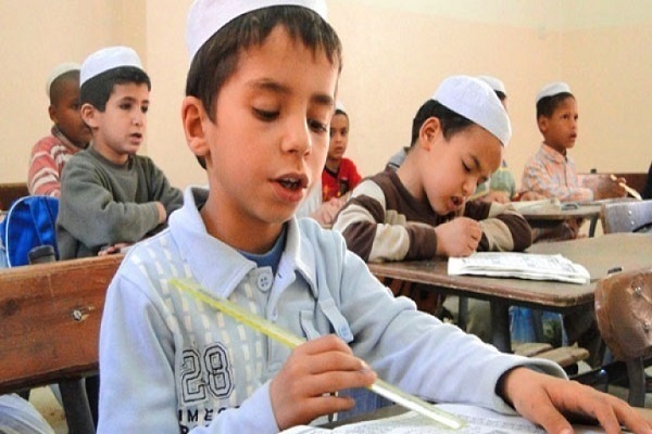 A Quranic class for children in Algeria