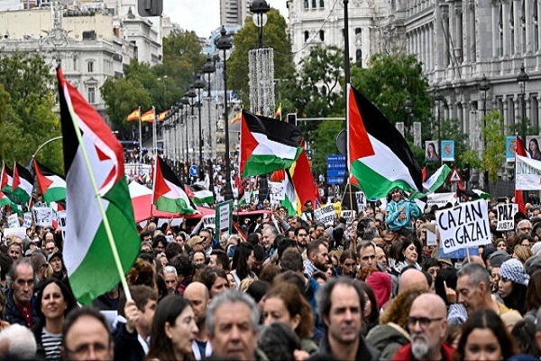 A pro-Palestine demonstration was held in the Spanish capital of Madrid on  September 16, 2024