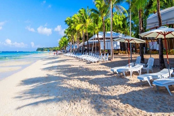 A beach in the Philippines