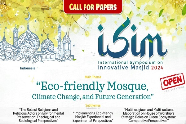 The International Symposium on Innovative Mosques (ISIM) is slate to be held on October 1–3, 2024, in Surakarta, Indonesia’s Central Java.