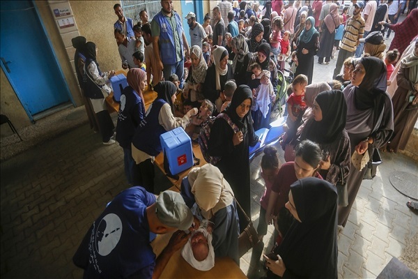 Polio vaccination in Gaza amid the Israeli regime's war on the Palestinian enclave