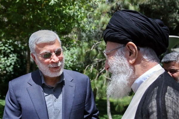 Ayatollah Seyed Ali Khamenei and Abu Mahdi Al-Muhandis