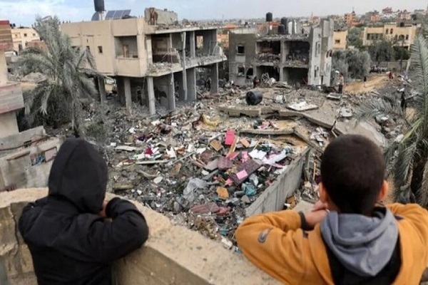 Destruction resulting from Israeli attacks on Gaza