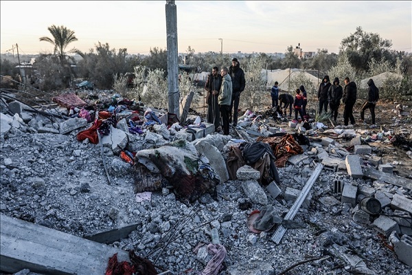 Destruction resulting from Israeli attacks on Gaza