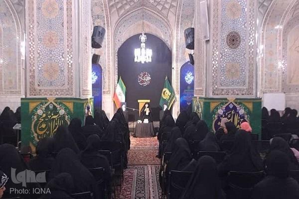 A mourning ritual for women on the demise anniversary of Hazrat Zeynab (SA) was held at the holy shrine of Imam Reza (AS) in Mashhad on Thursday, January 16, 2025.