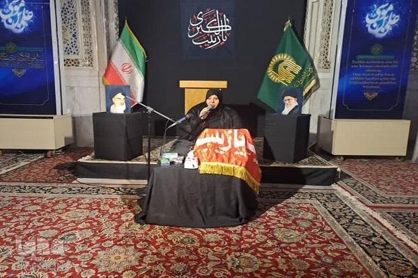 Women from Different Countries Attend Mourning Ceremony at Mashhad Shrine