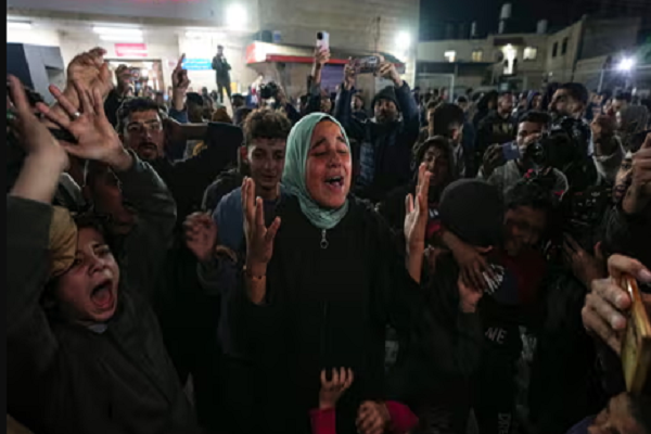 Palestinians happy after the Israeli regime was forced to agree to a ceasefire and end its genocidal war in Gaza.