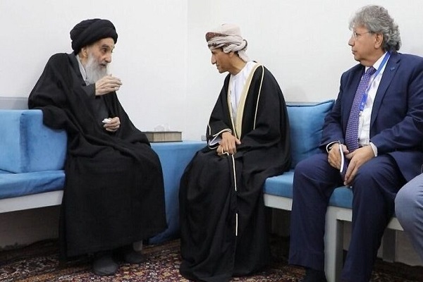 UN Secretary General’s Special Representative for Iraq Mohamed al-Hassan meeting with Iraq’s top Shia cleric Grand Ayatollah Ali al-Sistani