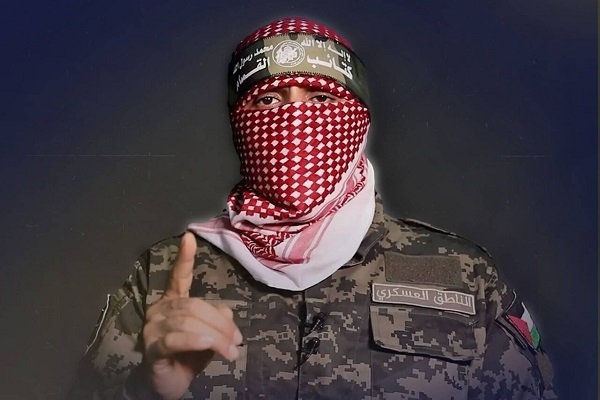 Abu Ubaida, the spokesperson for the Ezzedeen al-Qassam Brigades, the military wing of Hamas
