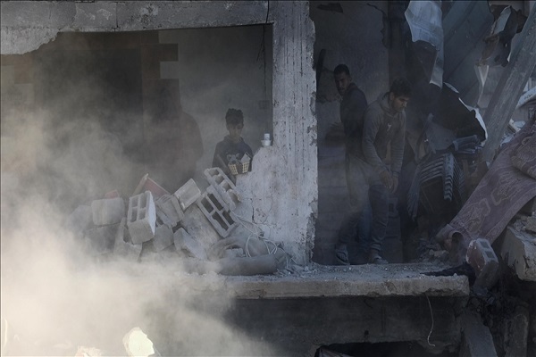 Destruction resulting from Israeli attacks on Gaza